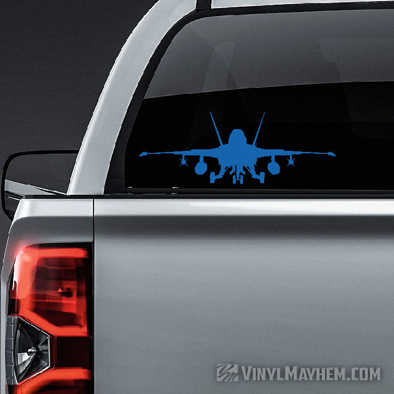 F-18 Super Hornet silhouette runway vinyl sticker