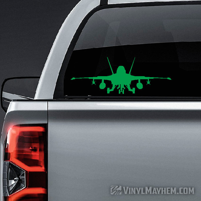 F-18 Super Hornet silhouette runway vinyl sticker