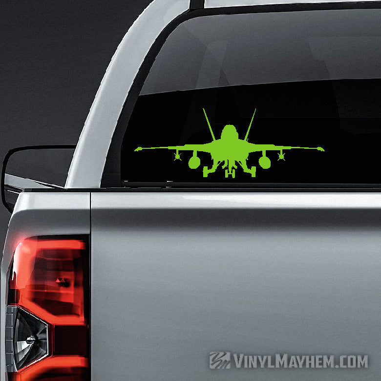 F-18 Super Hornet silhouette runway vinyl sticker