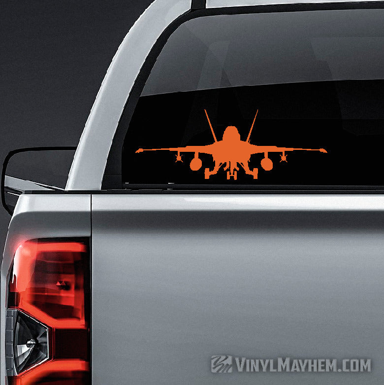 F-18 Super Hornet silhouette runway vinyl sticker