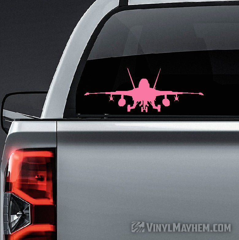 F-18 Super Hornet silhouette runway vinyl sticker