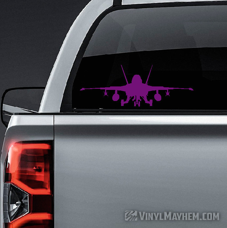 F-18 Super Hornet silhouette runway vinyl sticker