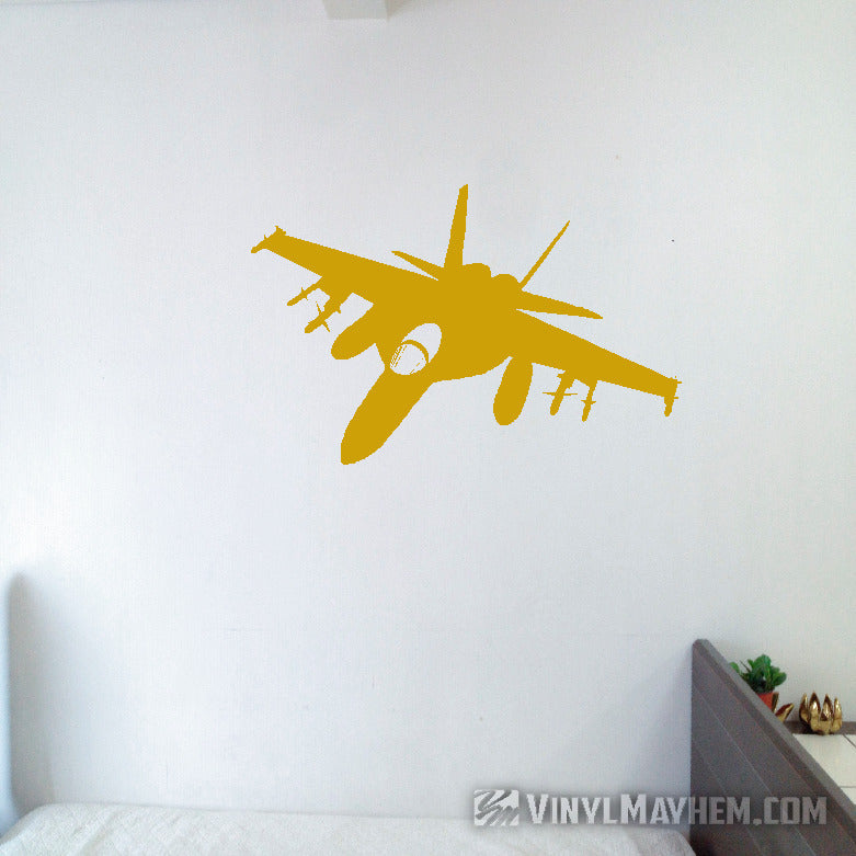 F-18 Super Hornet silhouette strike position vinyl sticker