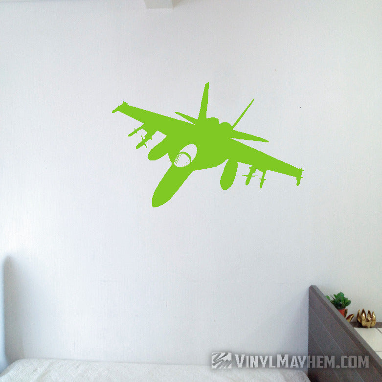 F-18 Super Hornet silhouette strike position vinyl sticker