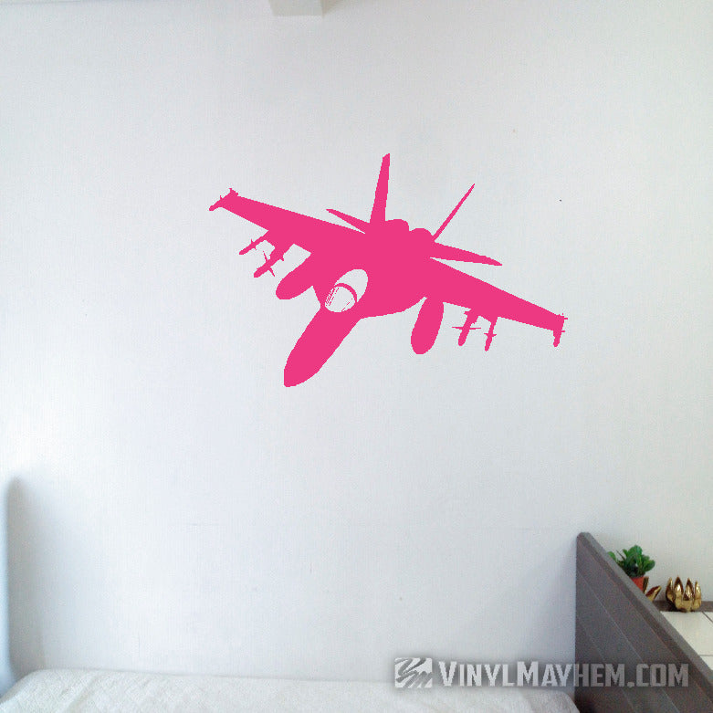 F-18 Super Hornet silhouette strike position vinyl sticker