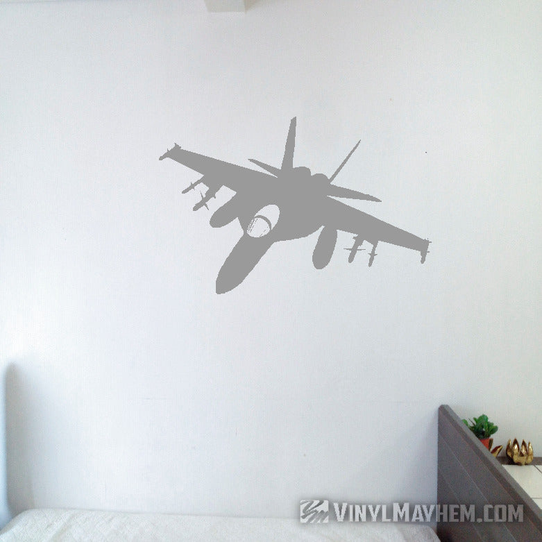 F-18 Super Hornet silhouette strike position vinyl sticker