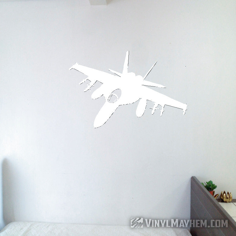 F-18 Super Hornet silhouette strike position vinyl sticker