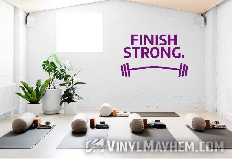 Finish Strong vinyl sticker