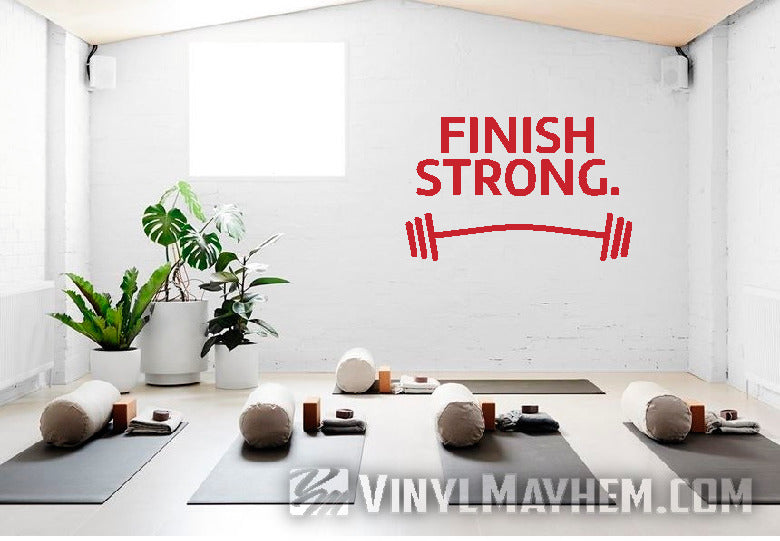 Finish Strong vinyl sticker