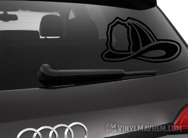 Firefighter helmet vinyl sticker
