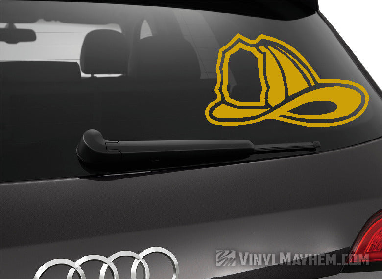 Firefighter helmet vinyl sticker
