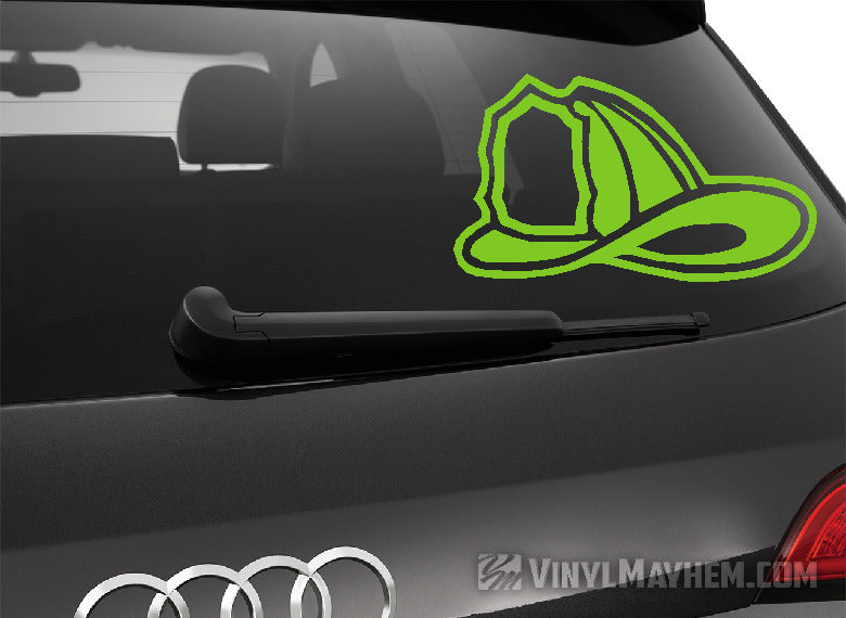 Firefighter helmet vinyl sticker
