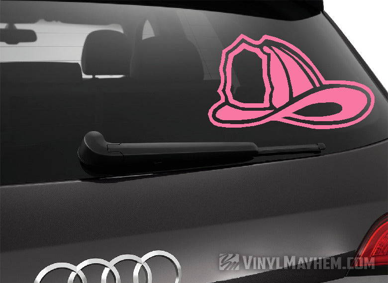 Firefighter helmet vinyl sticker