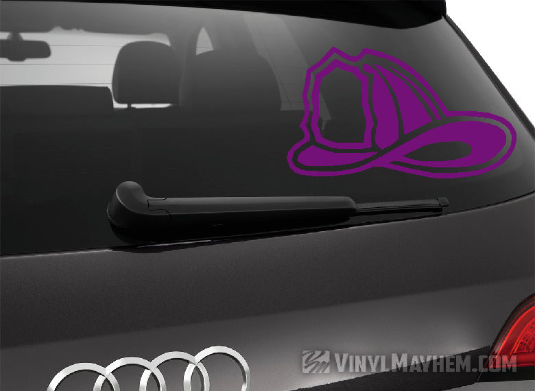 Firefighter helmet vinyl sticker