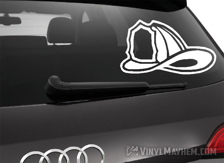 Firefighter helmet vinyl sticker