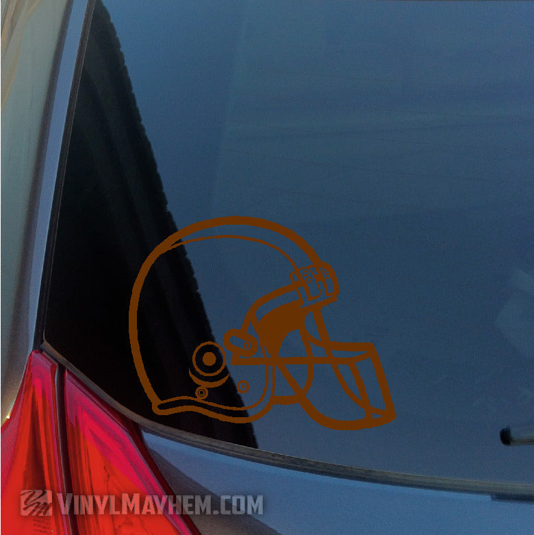 Football Helmet outline vinyl sticker