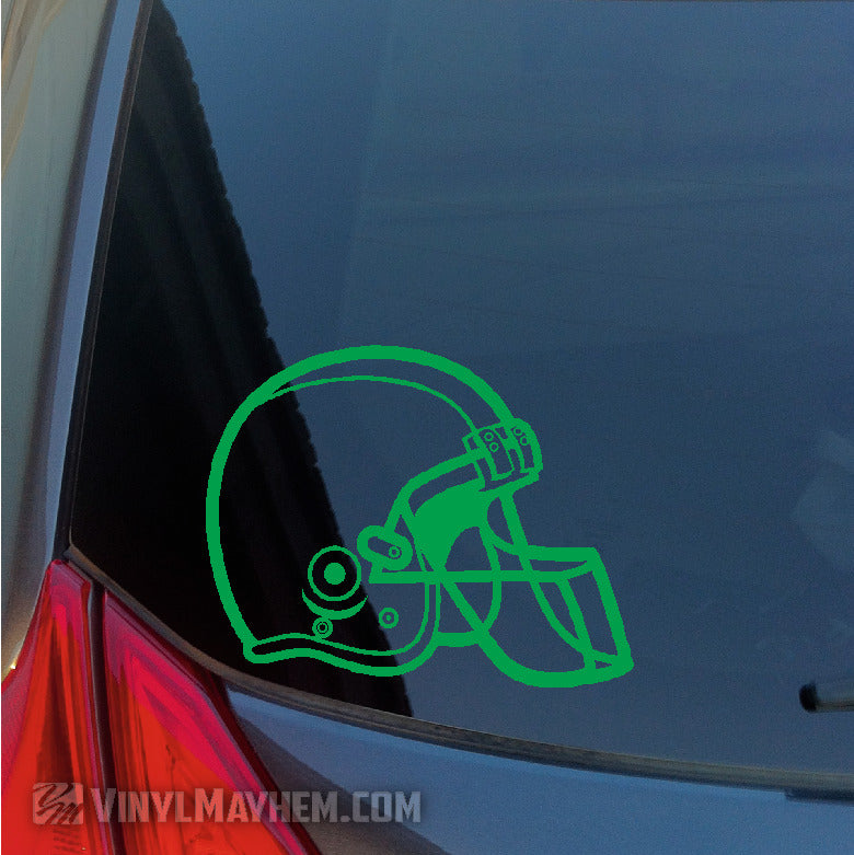 Football Helmet outline vinyl sticker