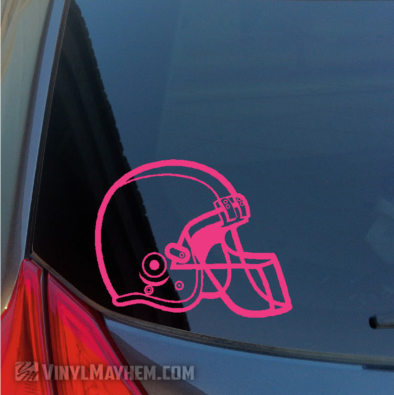 Football Helmet outline vinyl sticker