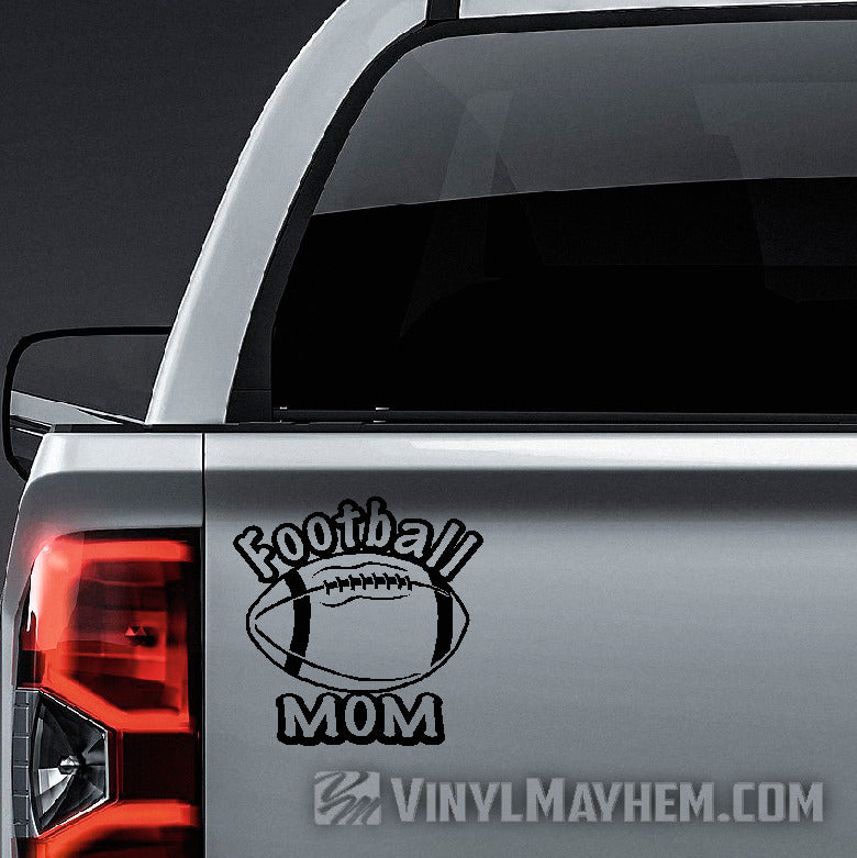 Football Mom vinyl sticker