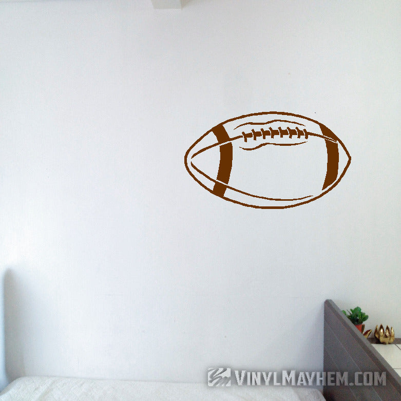 Football outline vinyl sticker