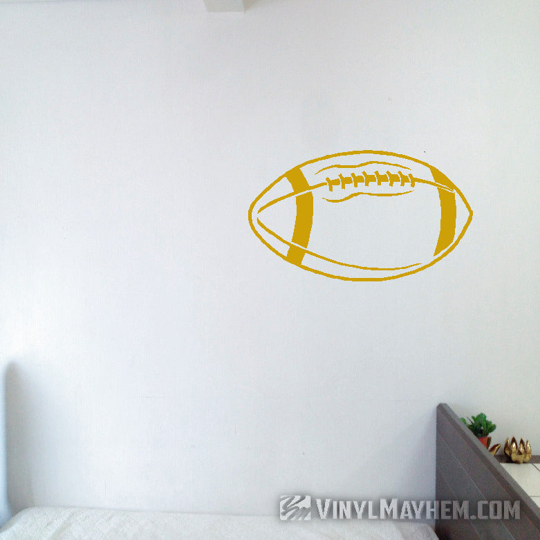 Football outline vinyl sticker