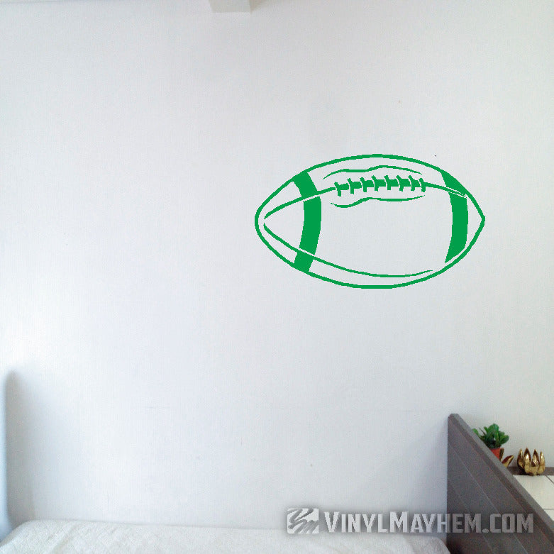 Football outline vinyl sticker