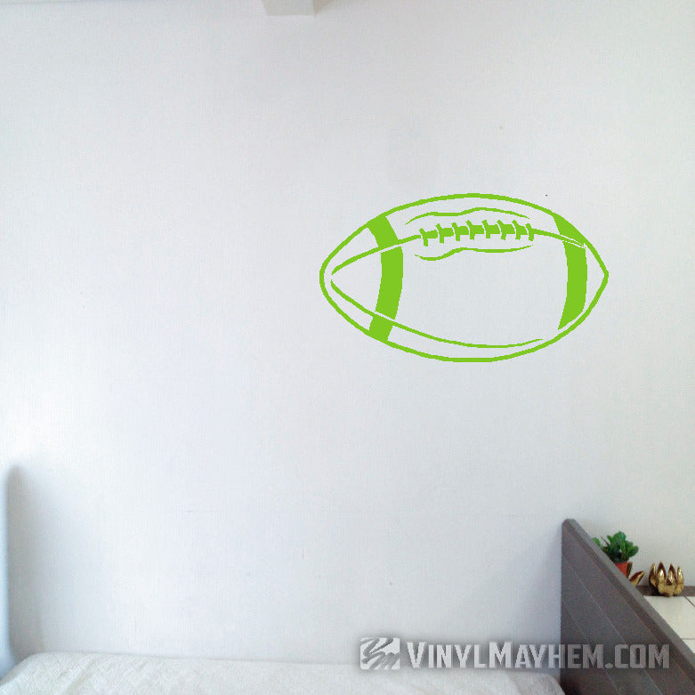 Football outline vinyl sticker