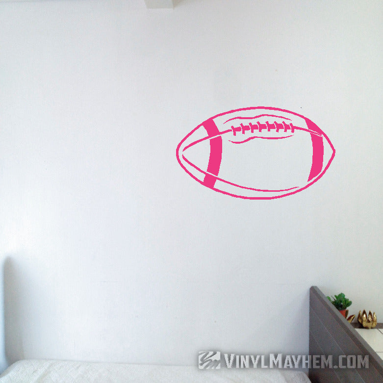 Football outline vinyl sticker