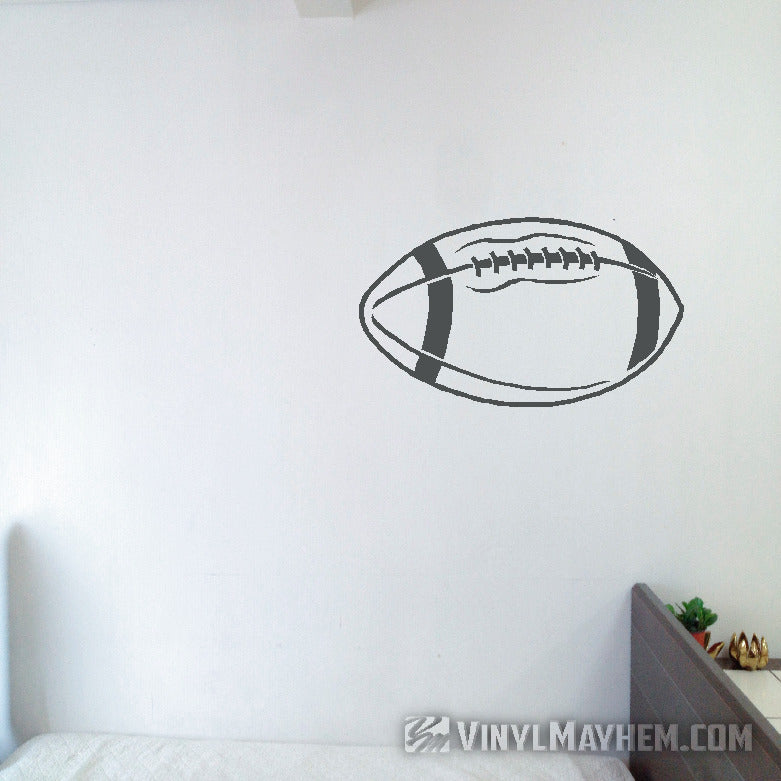 Football outline vinyl sticker