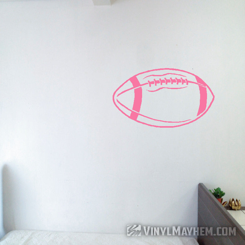 Football outline vinyl sticker