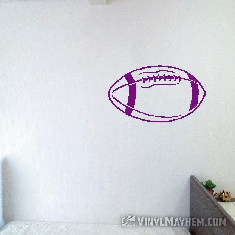 Football outline vinyl sticker