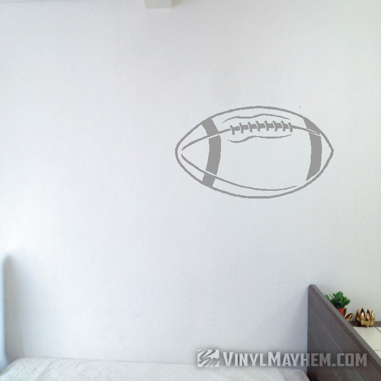 Football outline vinyl sticker