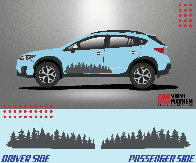 Forest Trees vehicle graphic kit