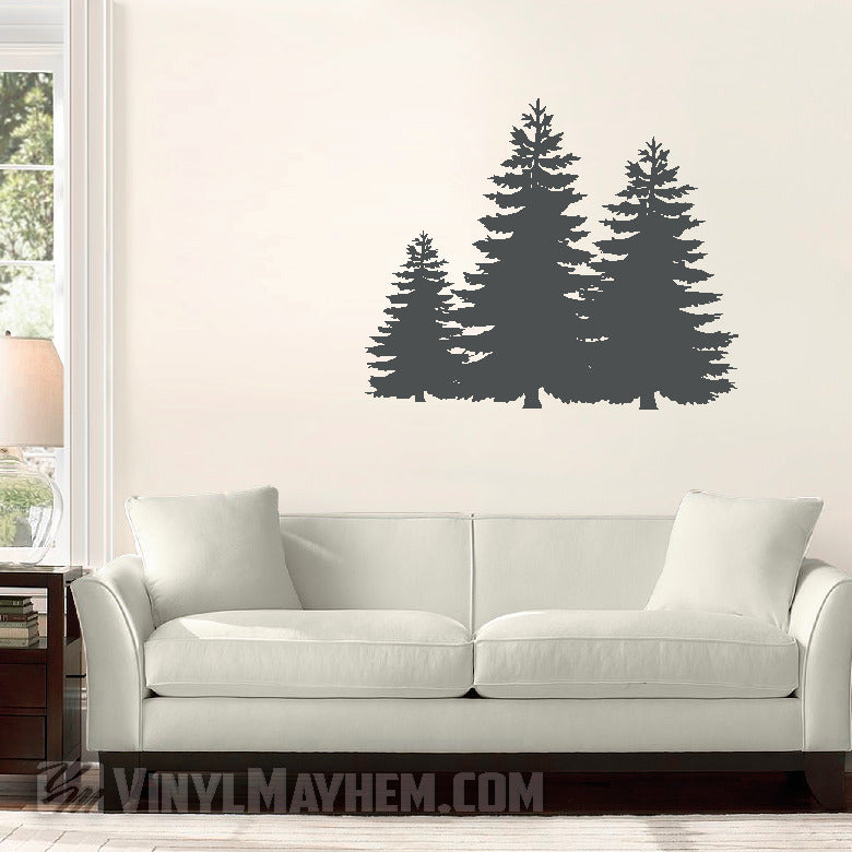 Forest Trees Vinyl Sticker