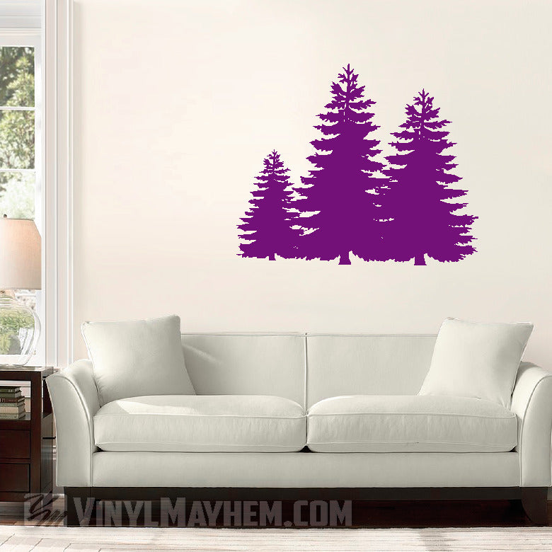 Forest Trees Vinyl Sticker