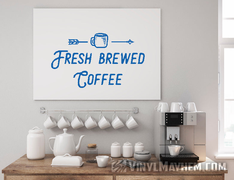 Fresh Brewed Coffee vinyl sticker