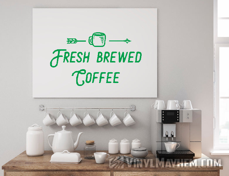 Fresh Brewed Coffee vinyl sticker