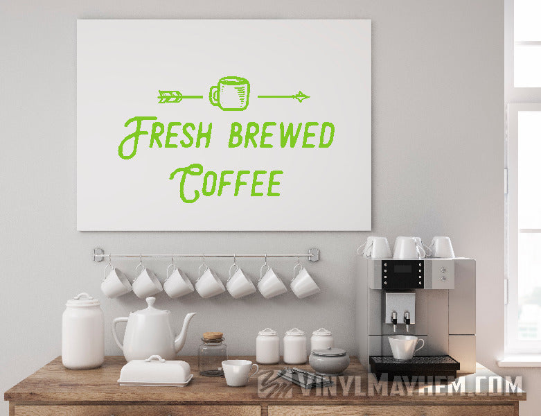 Fresh Brewed Coffee vinyl sticker