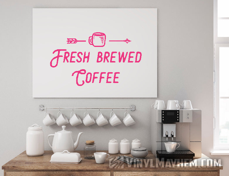 Fresh Brewed Coffee vinyl sticker