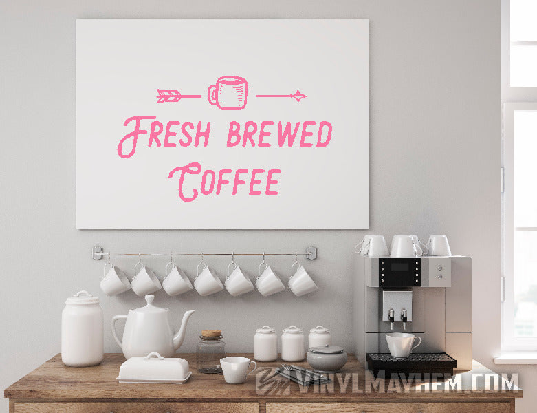 Fresh Brewed Coffee vinyl sticker
