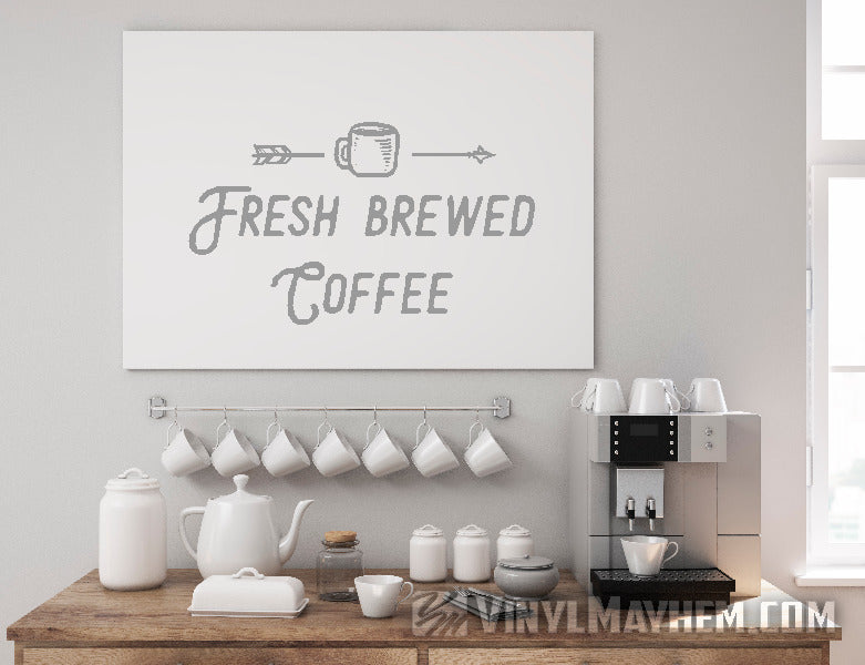 Fresh Brewed Coffee vinyl sticker