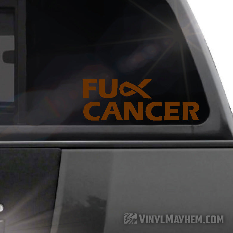 FU** Cancer vinyl sticker