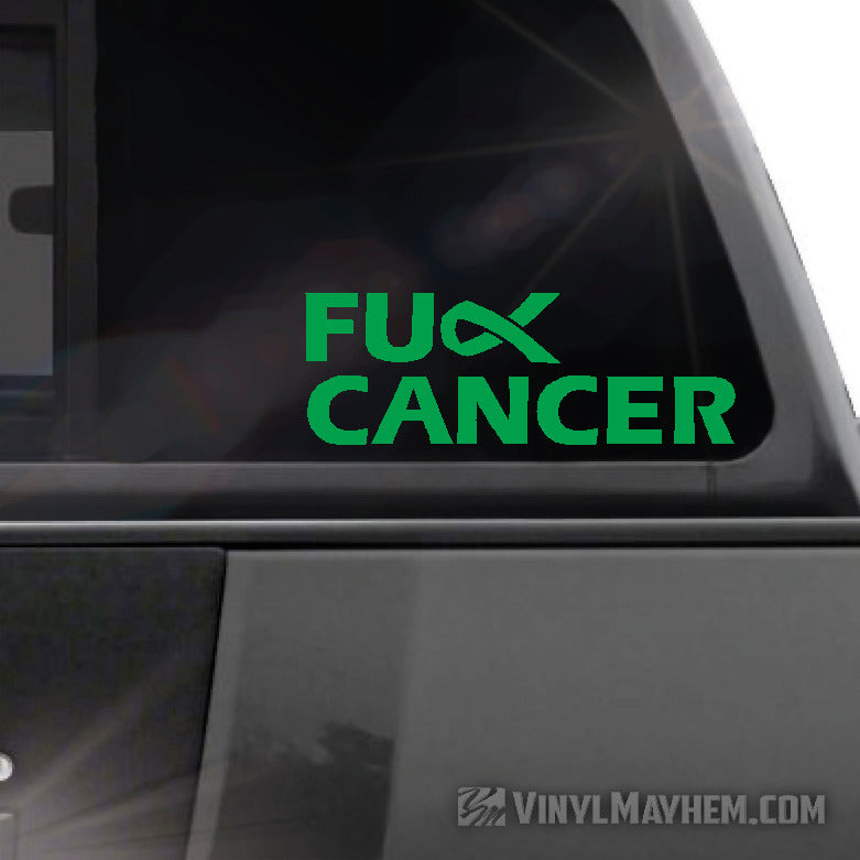 FU** Cancer vinyl sticker