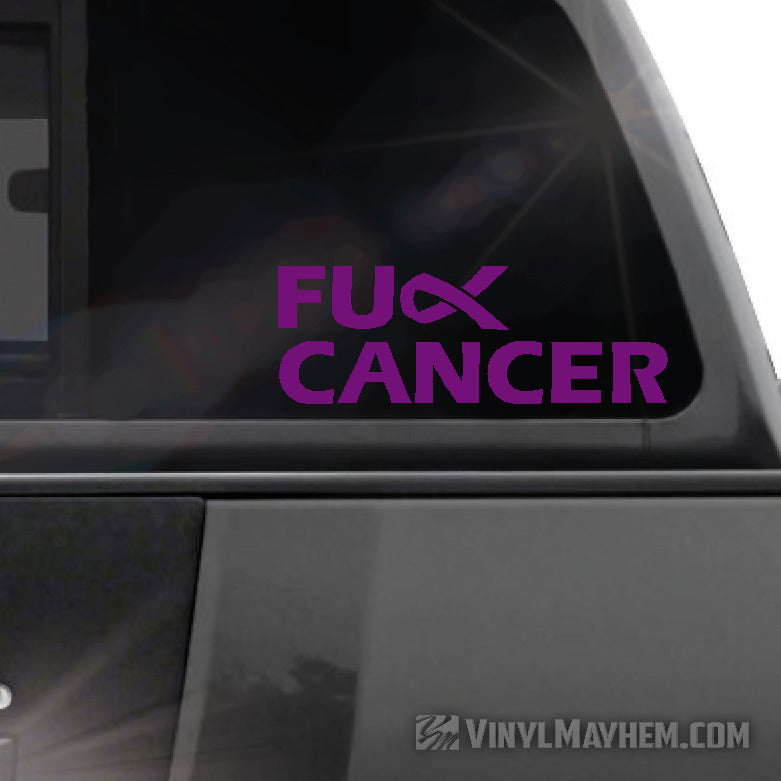 FU** Cancer vinyl sticker