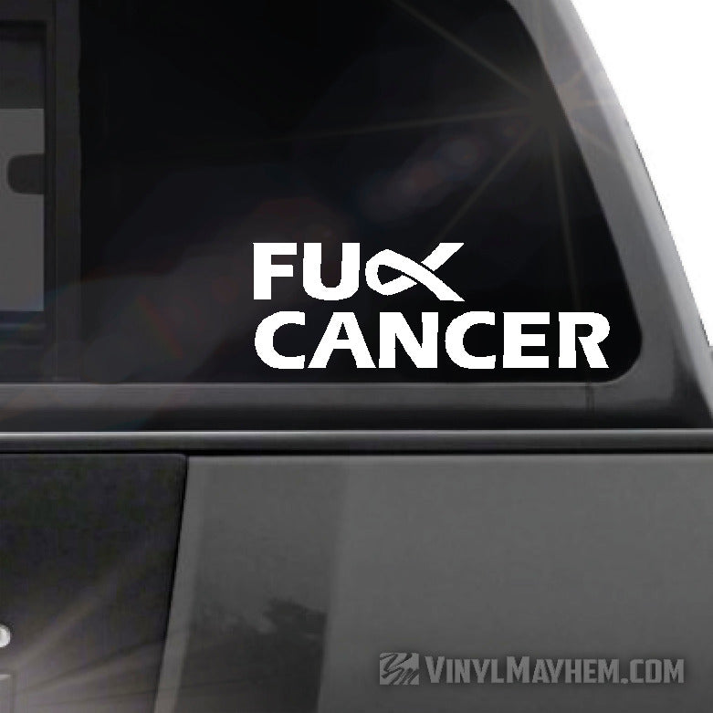 FU** Cancer vinyl sticker