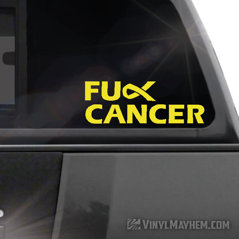 FU** Cancer vinyl sticker