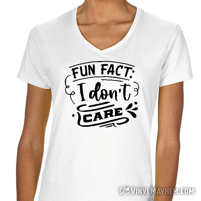 Fun Fact I Don&#39;t Care sarcastic mom women&#39;s T-Shirt