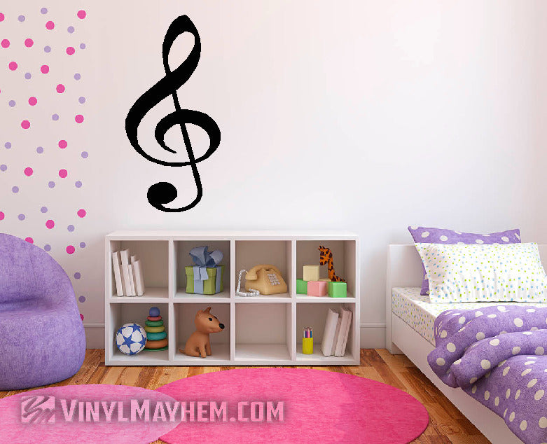 G Clef Note vinyl sticker