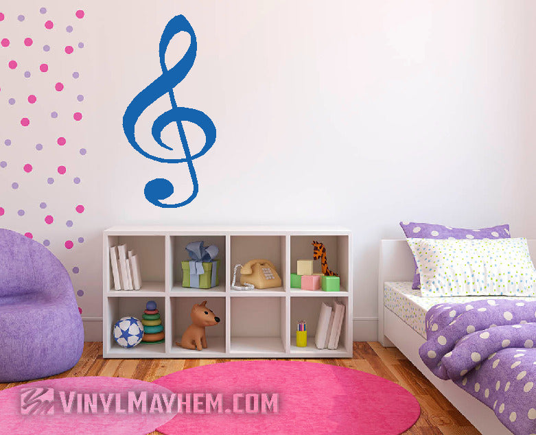 G Clef Note vinyl sticker