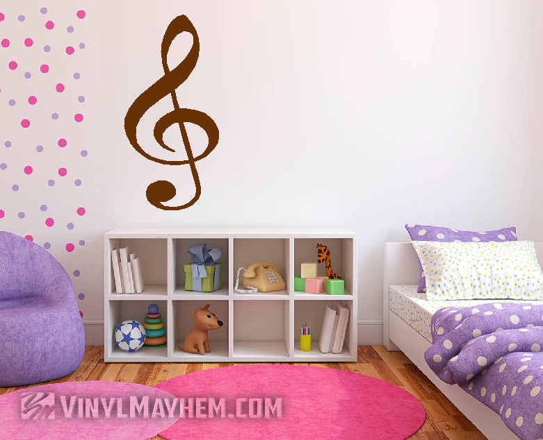 G Clef Note vinyl sticker